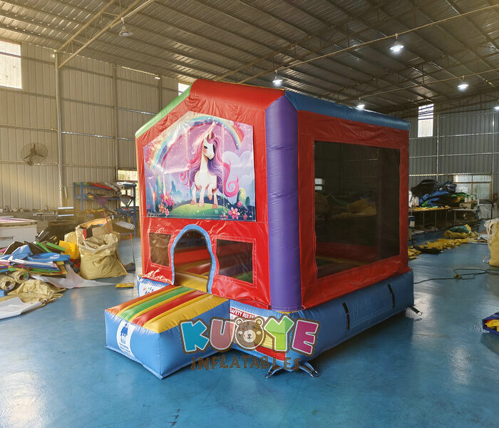 BH304 Mini Jumping Castle with Detachable Cartoon Banner Bounce Houses for sale 2