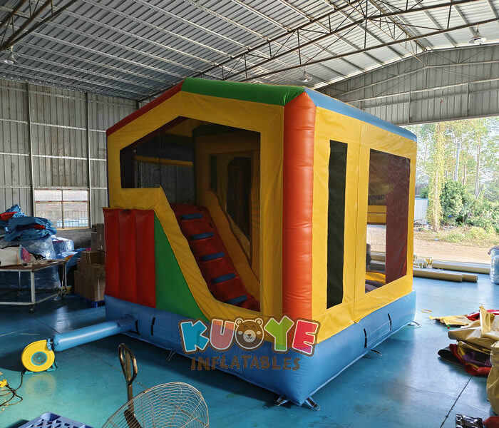 CB610 Commercial Inflatable Jumping Castle with Slide and Detachable Cartoon Banner Combo Units for sale 2