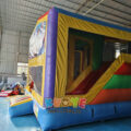 Commercial Inflatable Jumping Castle With Slide And Detachable Cartoon Banner