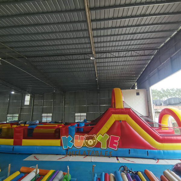 45FT Inflatable Obstacle Course With Slide 45FT Inflatable Obstacle Course With Slide