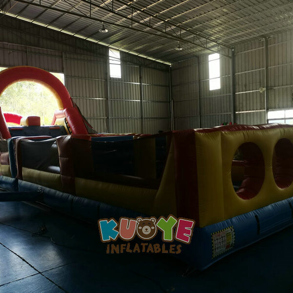 45FT Inflatable Obstacle Course With Slide 45FT Inflatable Obstacle Course With Slide