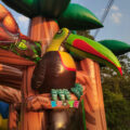 AP136 Rainforest Kidzone Jungle Inflatable Adventure Park