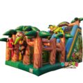 AP136 Rainforest Kidzone Jungle Inflatable Adventure Park