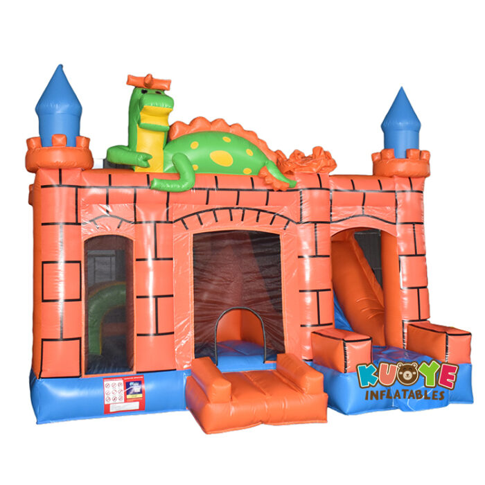 CB613 Orange Dragon Bouncy Castle