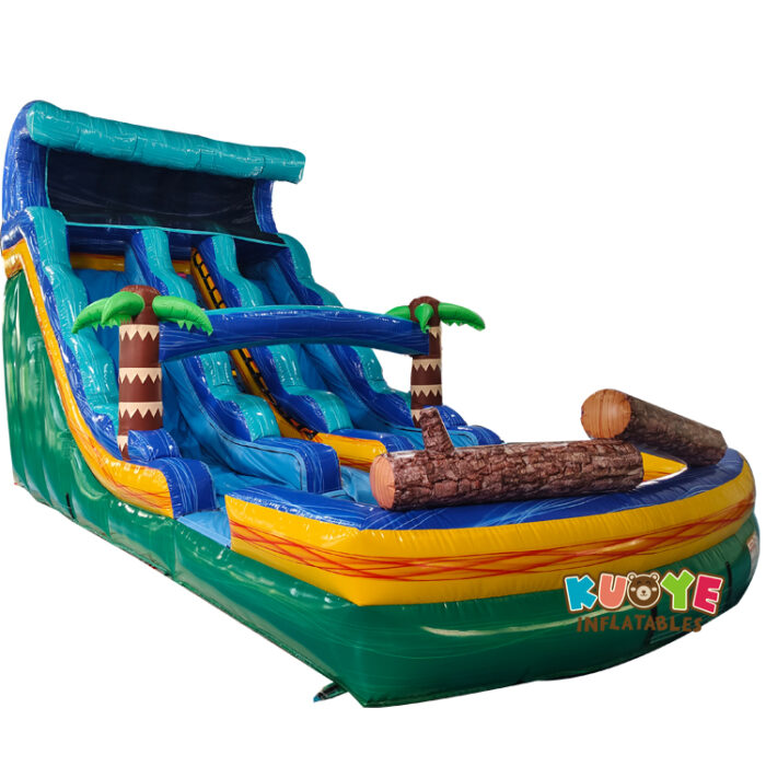 WS432 17ft Dual Lane Water Slide