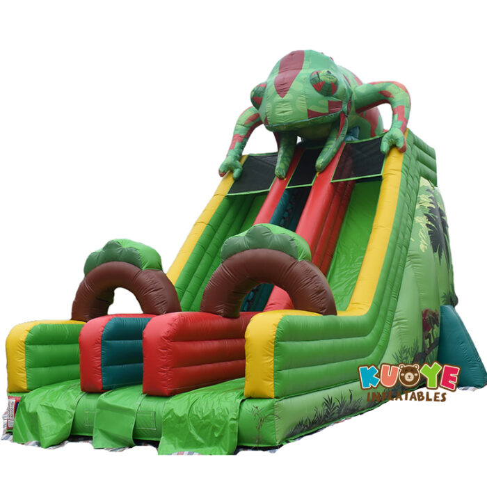 SL219 Chameleon Slide with Double Lane Inflatable Slides for sale