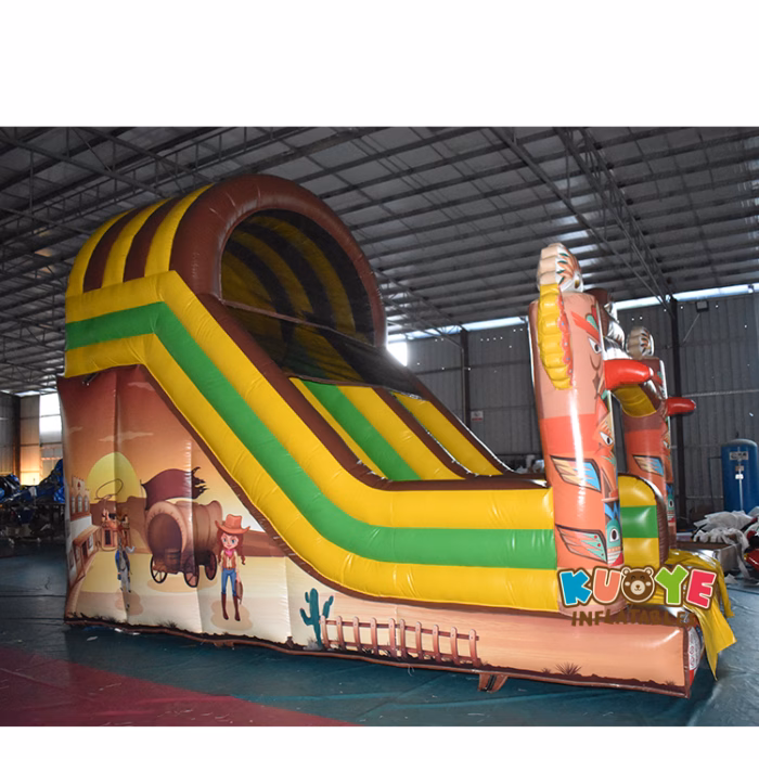 SL218 Western-themed Inflatable Slide Inflatable Slides for sale 2