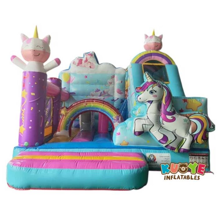 CB619 Unicorn Bouncy Castle with Slide