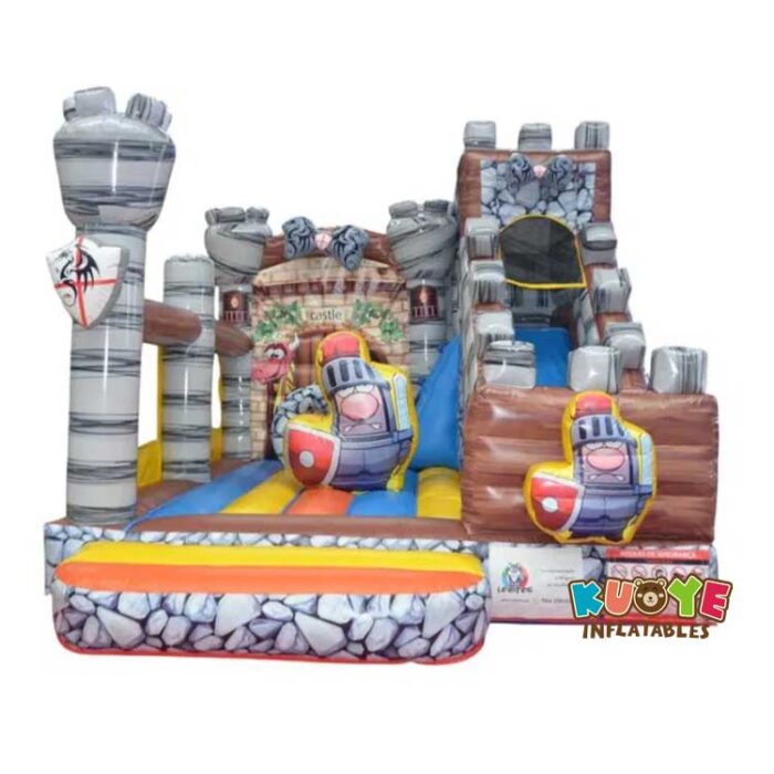 CB623 Soldiers Theme Bouncy Castle with Slide