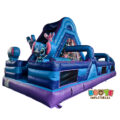 OB158 Stitch Obstacle Course Inflatable Trampoline