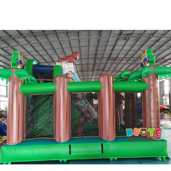 1-2 AP142 Multiplay Jungle Inflatable Gorilla Playground