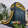 SL220 Giant Commercial Toxic Theme Inflatable Drop Slide Dual Lane Water Slide
