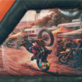 Boys Motorcycle Racing Theme Inflatable Bounce Castle with Slide (11)