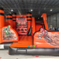 Boys Motorcycle Racing Theme Inflatable Bounce Castle with Slide (13)