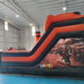 Boys Motorcycle Racing Theme Inflatable Bounce Castle with Slide (9)