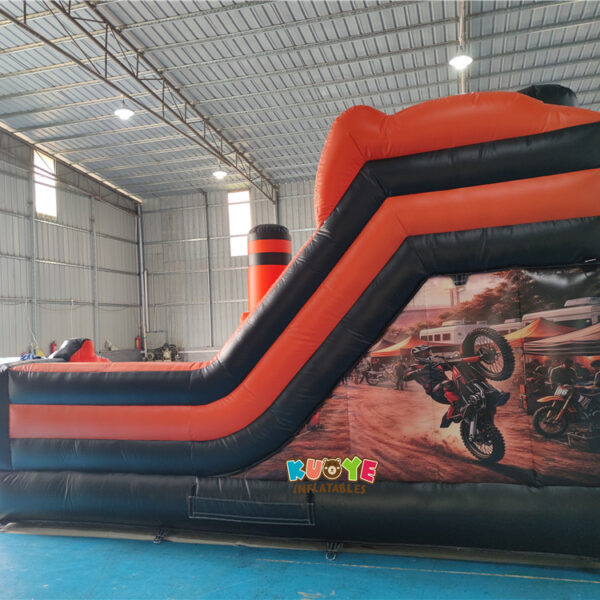 Boys Motorcycle Racing Theme Inflatable Bounce Castle with Slide (9) Boys Motorcycle Racing Theme Inflatable Bounce Castle with Slide (9)