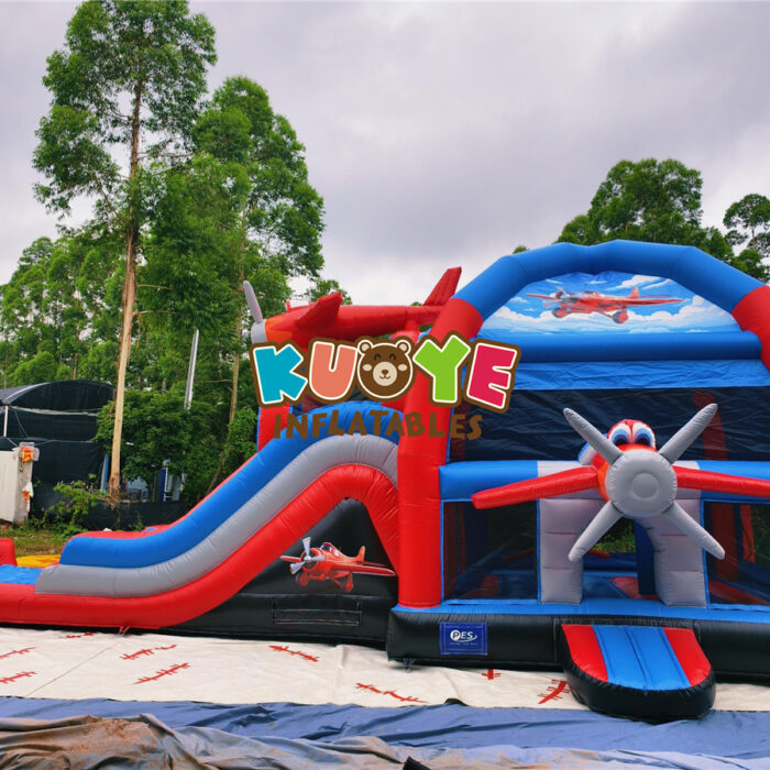 CB639 Multifun Airplane Bouncy Castle with Slide05
