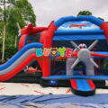 CB639 Multifun Airplane Bouncy Castle with Slide06