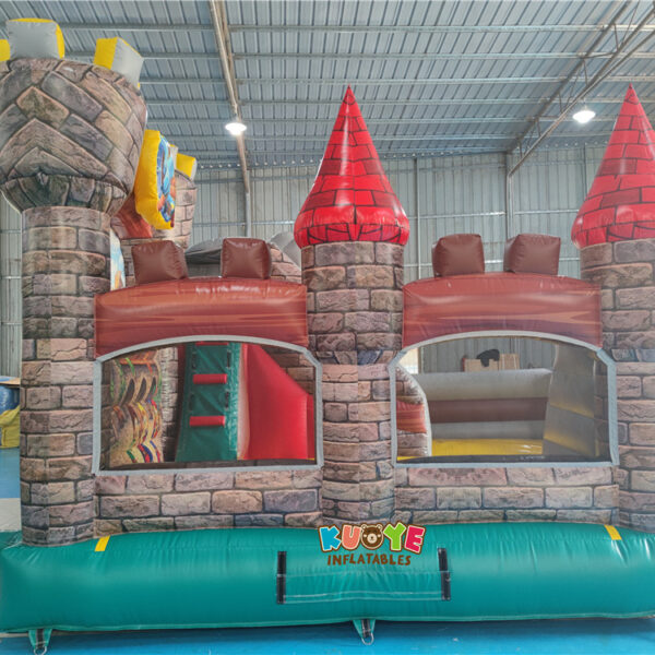 CB643 Medieval Knight Castle Inflatable Bounce House with Slide (1) CB643 Medieval Knight Castle Inflatable Bounce House with Slide (1)