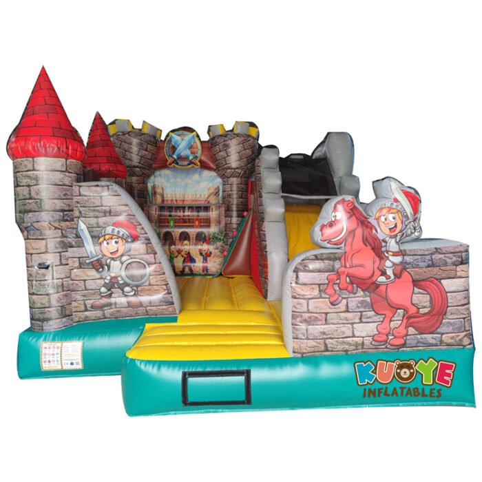 CB643 Medieval Knight Castle Inflatable Bounce House with Slide