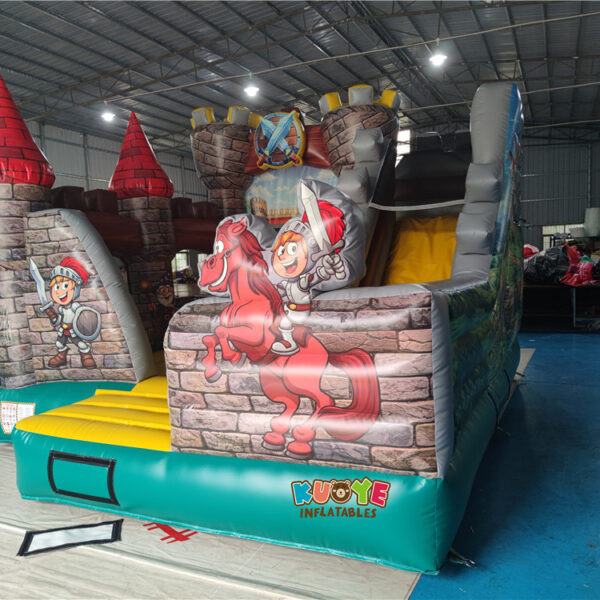 CB643 Medieval Knight Castle Inflatable Bounce House with Slide (6) CB643 Medieval Knight Castle Inflatable Bounce House with Slide (6)
