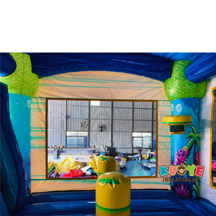 CB643 commercial tropical-themed inflatable bounce house